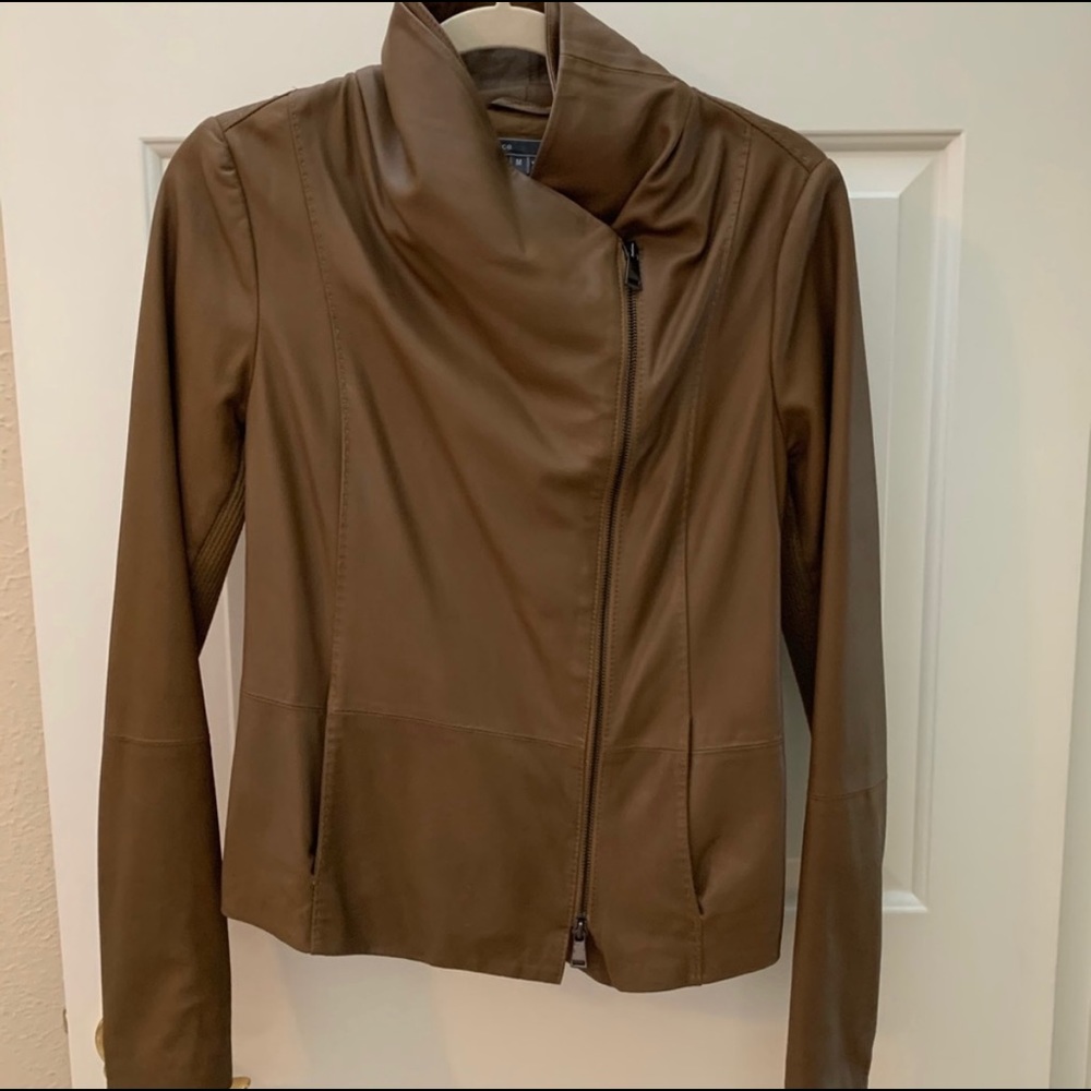 Vince buttery soft leather jacket
